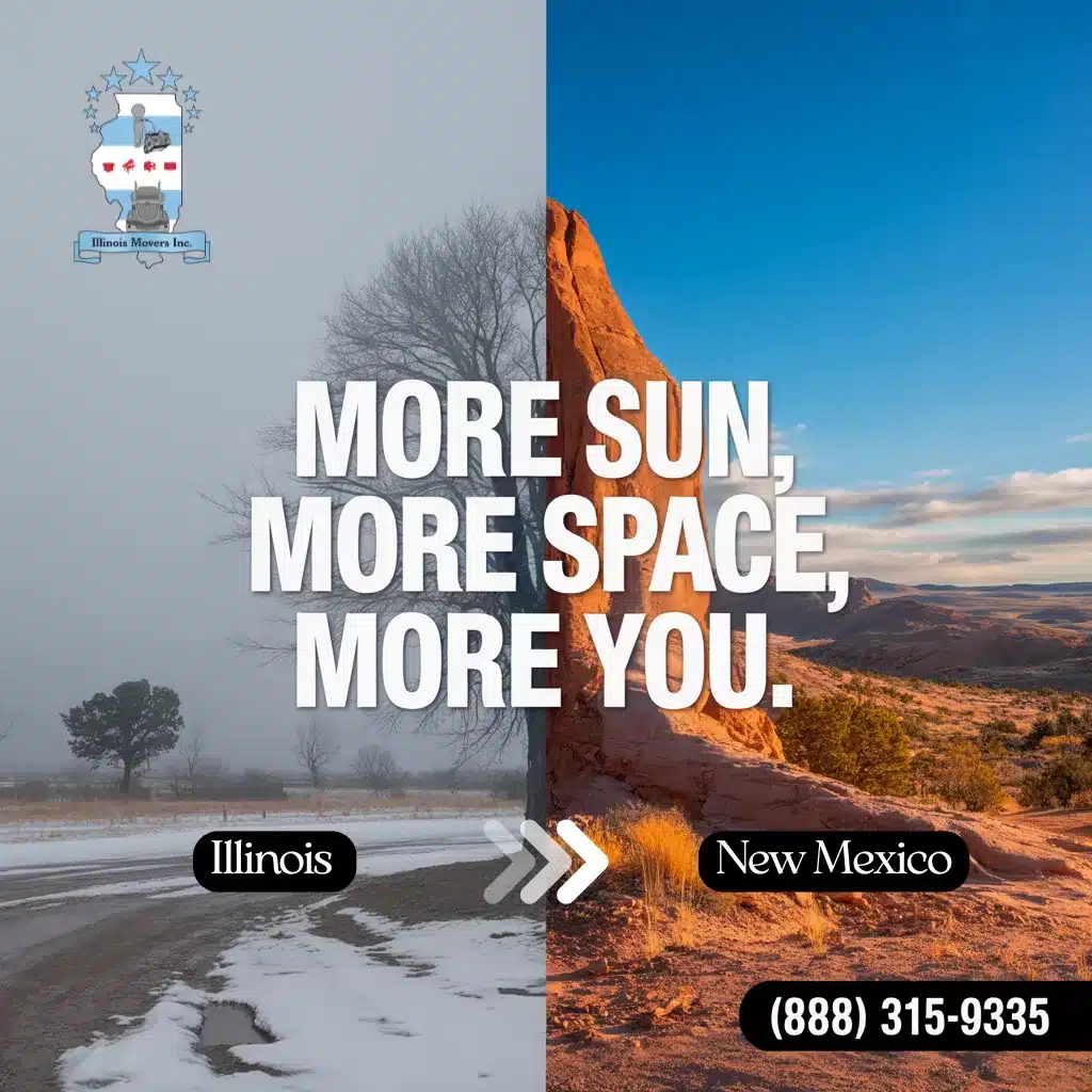 Moving from Illinois to New Mexico - Chicago to Albuquerque professional movers